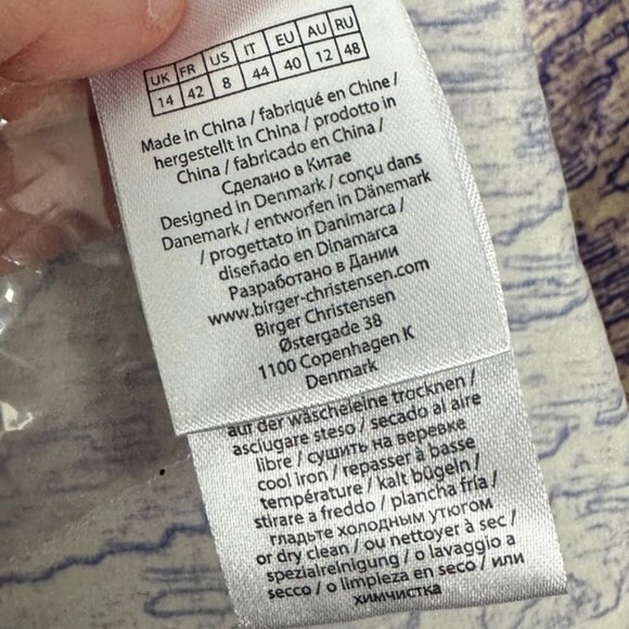 Nwt Remain Birger‎ Christensen Purple Marika Dress Shoulder Pads Size 8 Designer - Picture 6 of 9